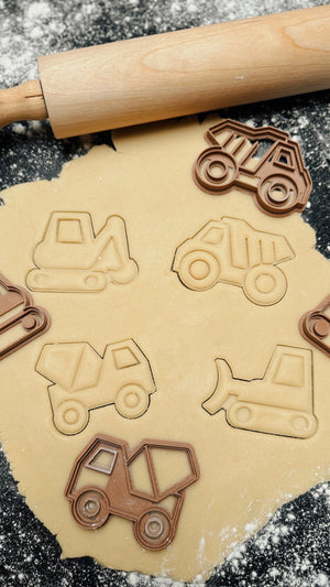 Bouwvoertuigen koekjesvormen