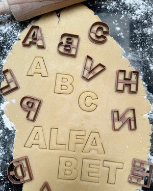 Mini Letters koekjesvormen (26 stuks)