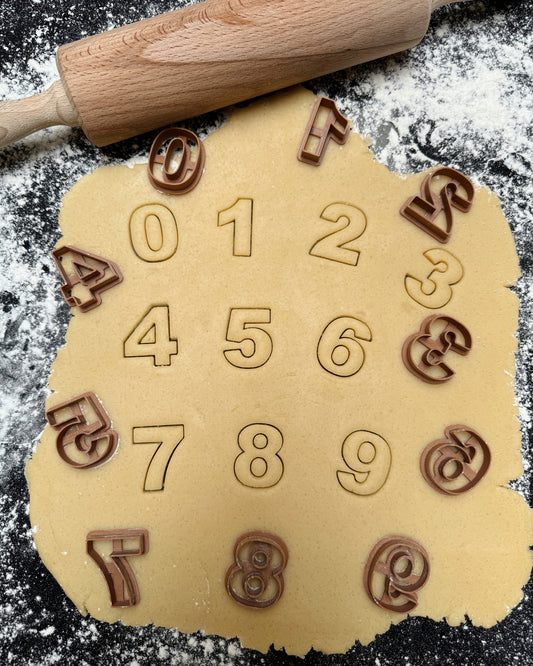 Mini Cijfers koekjesvormen (10 stuks)