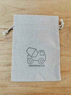 Bewaarzakje Bouwvoertuigen - Samenmetdekindjes - Samenmetdekindjes