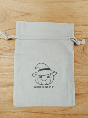 Bewaarzakje Pompoen Halloween - Samenmetdekindjes - Samenmetdekindjes