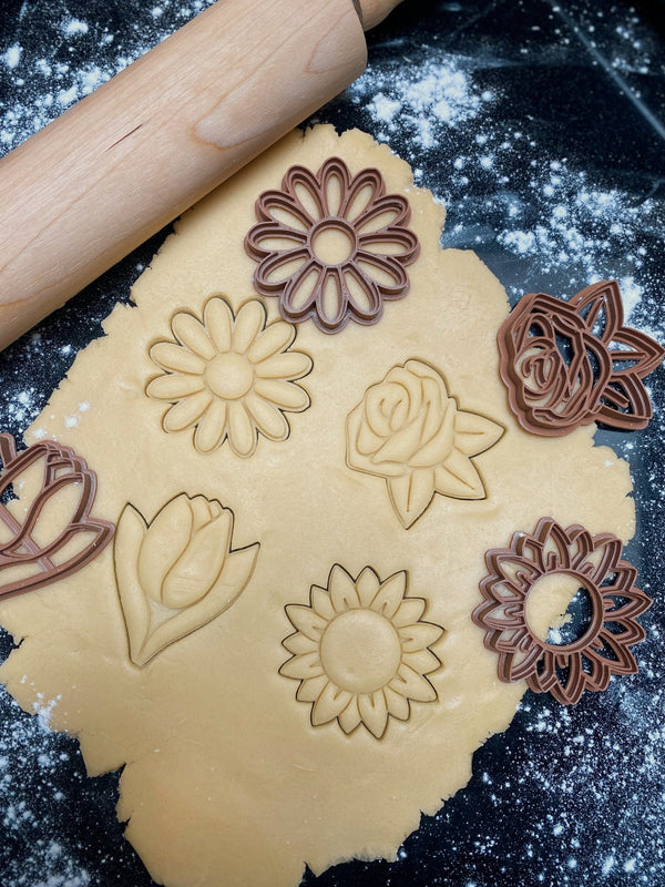 Bloemen koekjesvormen - Samenmetdekindjes - Samenmetdekindjes