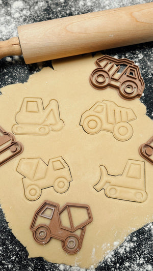 Bouwvoertuigen koekjesvormen - Samenmetdekindjes - Samenmetdekindjes