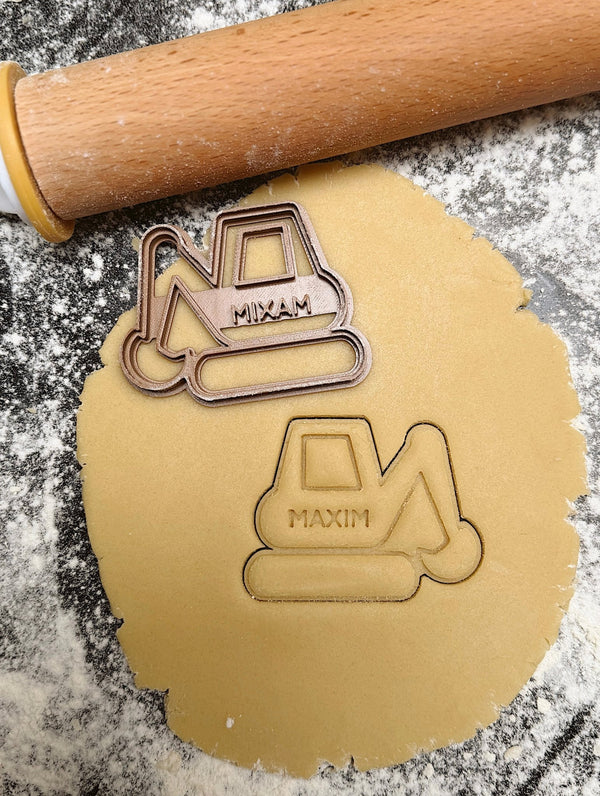 Gepersonaliseerd bouwvoertuig koekjesvorm - Samenmetdekindjes - Samenmetdekindjes