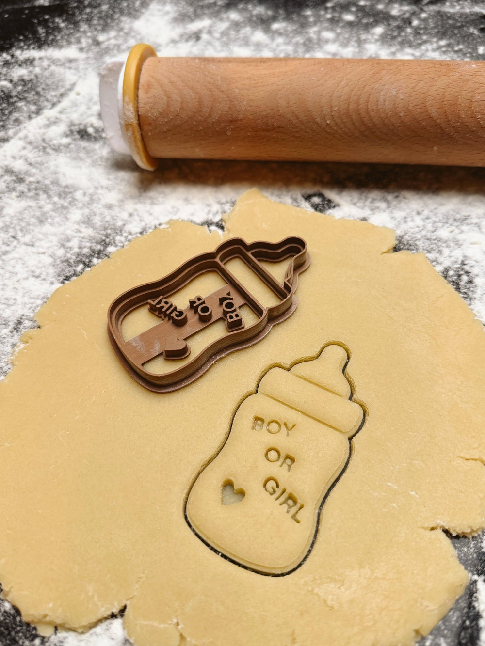 Gepersonaliseerd papflesje koekjesvorm - Samenmetdekindjes - Samenmetdekindjes