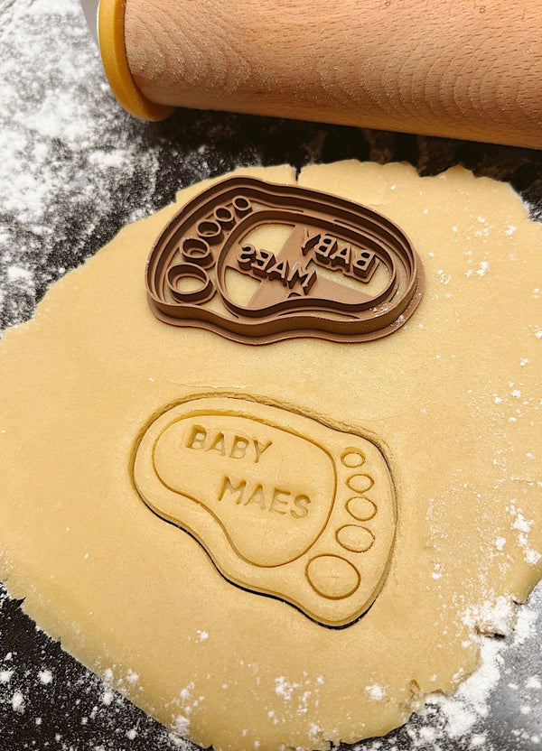 Gepersonaliseerde baby voet koekjesvorm - Samenmetdekindjes - Samenmetdekindjes
