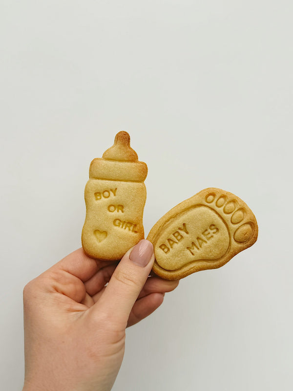 Gepersonaliseerde baby voet koekjesvorm - Samenmetdekindjes - Samenmetdekindjes