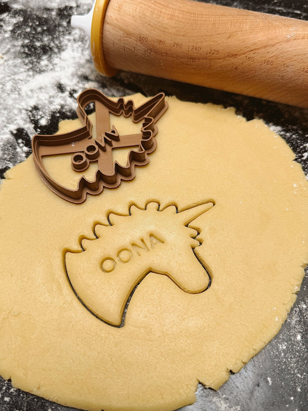 Gepersonaliseerde eenhoorn hoofd koekjesvorm - Samenmetdekindjes - Samenmetdekindjes