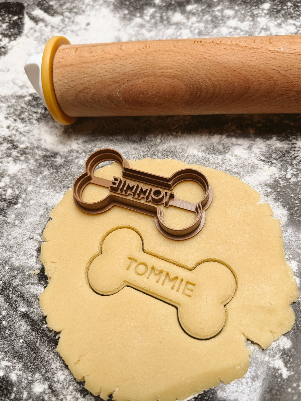 Gepersonaliseerde hondenpoot koekjesvorm - Samenmetdekindjes - Samenmetdekindjes