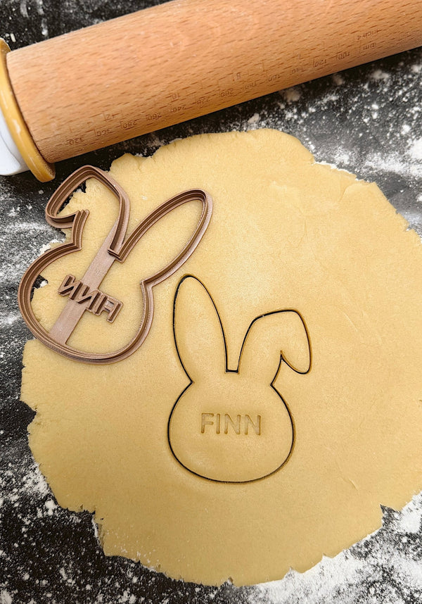 Gepersonaliseerde konijn hoofd koekjesvorm - Samenmetdekindjes - Samenmetdekindjes