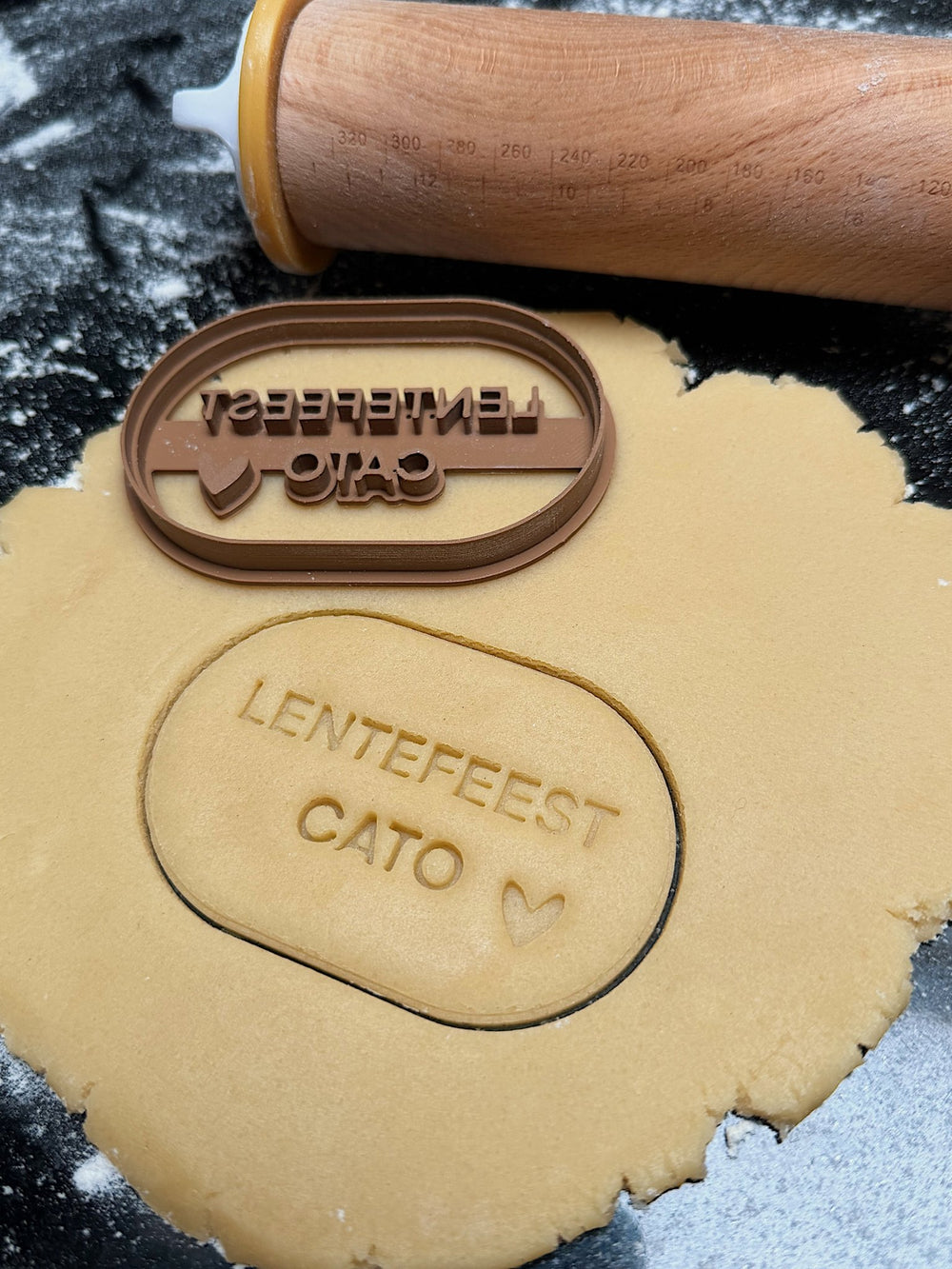 Gepersonaliseerde ovaal koekjesvorm - Samenmetdekindjes - Samenmetdekindjes