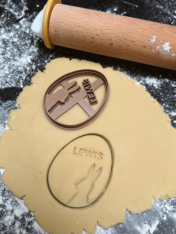 Gepersonaliseerde paasei konijn koekjesvorm - Samenmetdekindjes - Samenmetdekindjes
