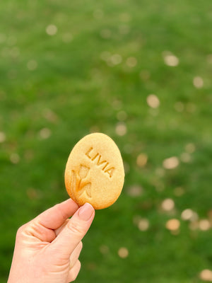 Gepersonaliseerde paasei tulp koekjesvorm - Samenmetdekindjes - Samenmetdekindjes