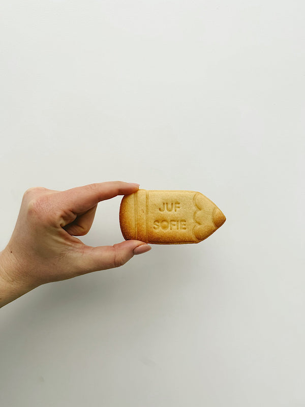 Gepersonaliseerde potlood koekjesvorm - Samenmetdekindjes - Samenmetdekindjes