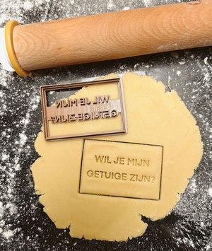 Gepersonaliseerde rechthoek koekjesvorm - Samenmetdekindjes - Samenmetdekindjes