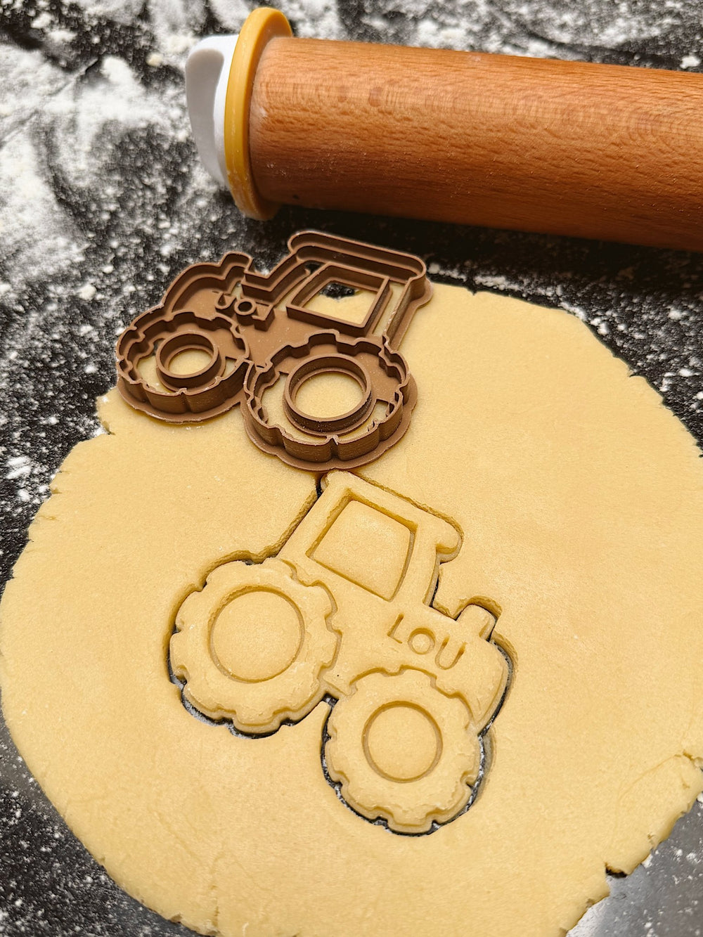 Gepersonaliseerde tractor koekjesvorm - Samenmetdekindjes - Samenmetdekindjes
