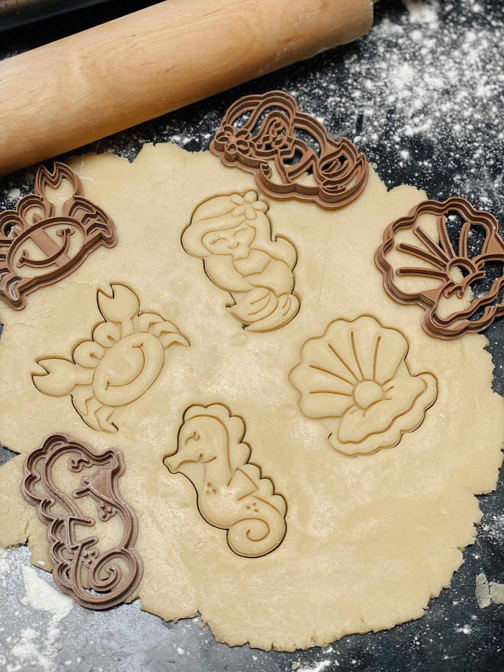 Mermaid koekjesvormen