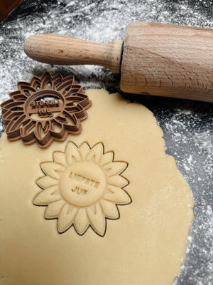 Liefste juf - zonnebloem koekjesvorm - Samenmetdekindjes - Samenmetdekindjes